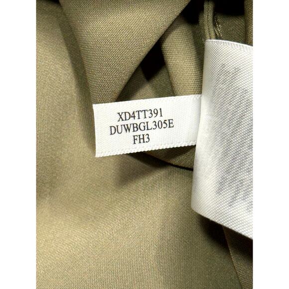 DKNY Olive Green Puff Sleeve V-Neck Fashion Blouse  XS NWT - Picture 10 of 10